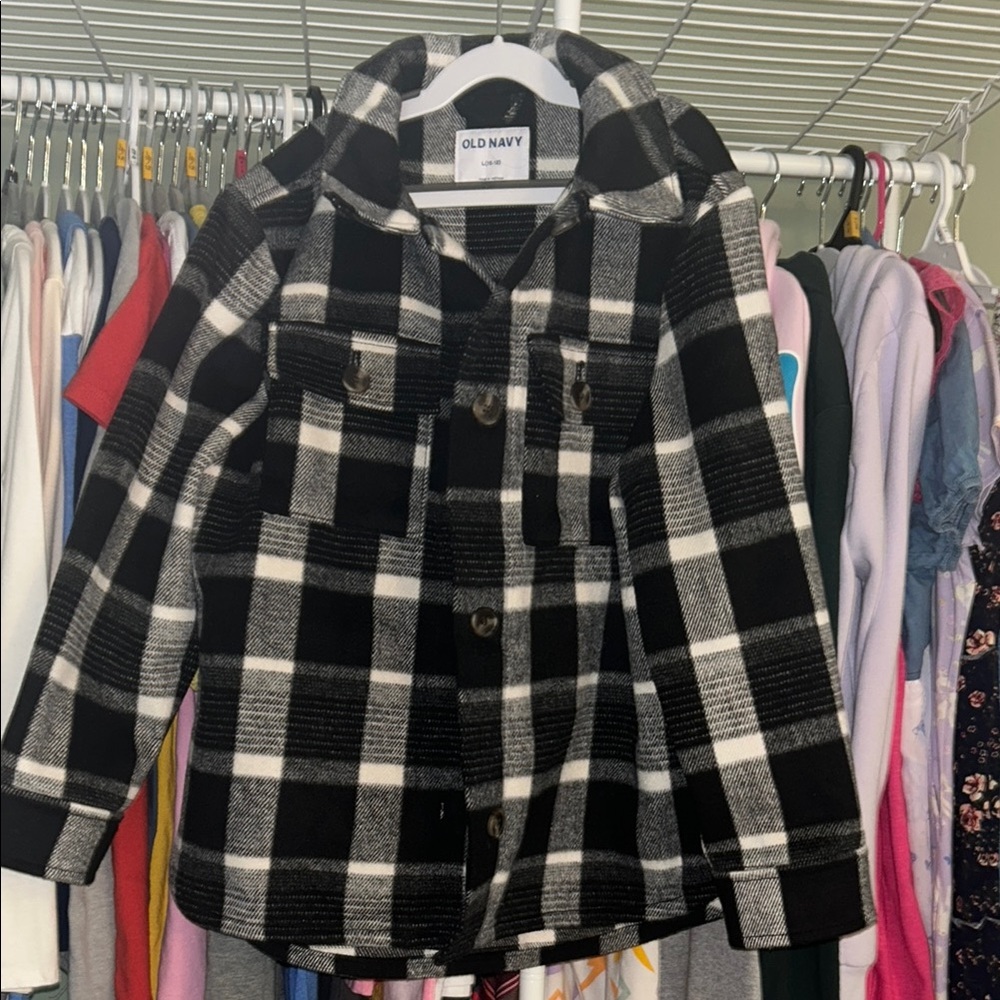 Old Navy Girls Checkered Shacket